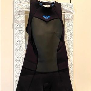 Roxy Syncro 2/1mm Neoprene Shorty Wetsuit Springsuit Short Jane Sz S